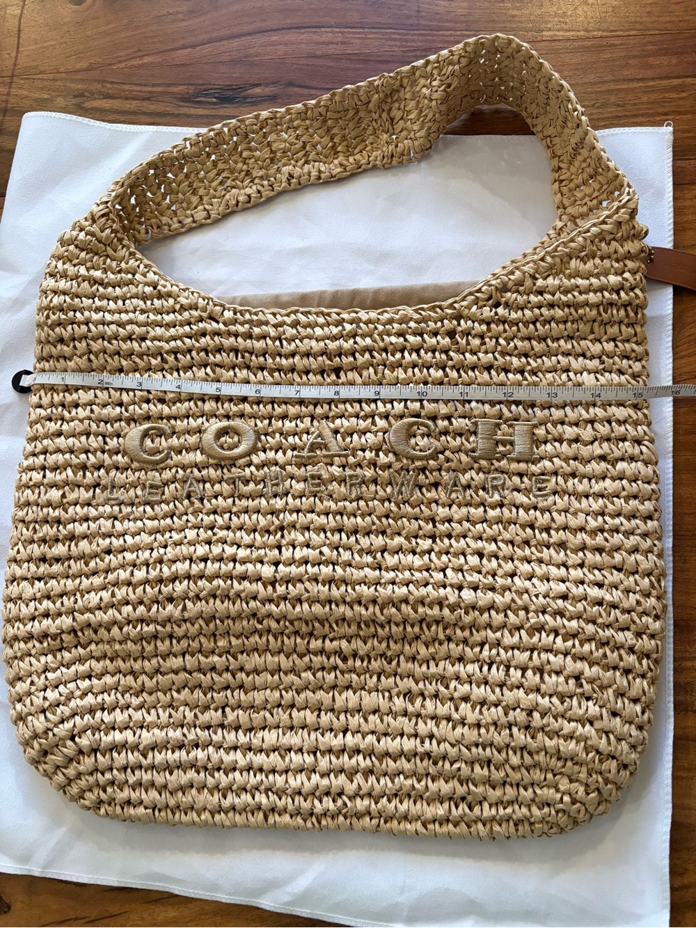 Natural Raffia Summer Beach Shoulder Bag - Picture 8 of 10